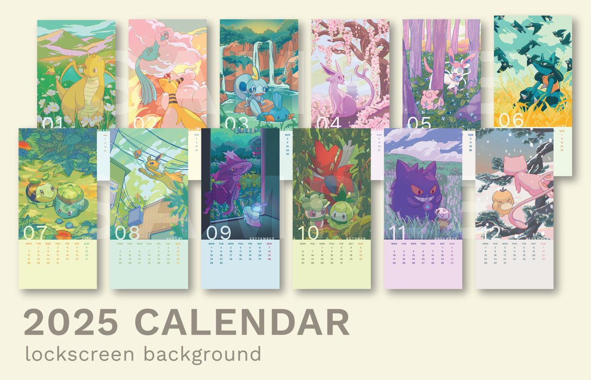 milkshreds's tweet photo. ✨2025 Digital Calendar 
Another year, another digital calendar  

🔸 12-page monthly calendar
🔸 A3 print-at-home   
🔸 Phone Lockscreen  

[🔗 below / RTs💞] https://t.co/JCVZd7Fpxi