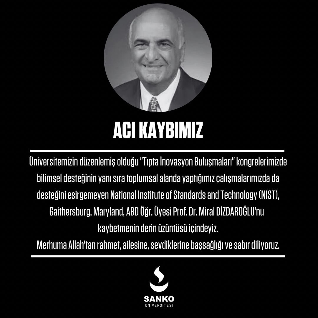 Üniversitemizin düzenlemiş olduğu “Tıpta İnovasyon Buluşmaları” kongrelerimizde bilimsel desteğinin yanı sıra toplumsal alanda yaptığımız çalışmalarımızda da desteğini esirgemeyen National Institute of Standards and Technology (NIST), Gaithersburg, Maryland, ABD Öğr. Üyesi Prof.