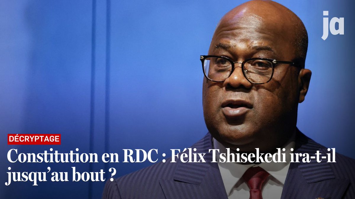 🔴 Constitution en #RDC : Félix Tshisekedi ira-t-il jusqu’au bout ?
➡️ Enjeux, arguments "pour" et "contre", position de l'Église... Toutes les réponses dans le décryptage vidéo de <a href="/jeune_afrique/">Jeune Afrique</a> signé <a href="/EmWuilbercq/">Emeline Wuilbercq ኤምሊን ዊልቤርክ</a>, avec les éclairages de <a href="/StanysBujakera/">Stanis Bujakera Tshiamala</a>  jeuneafrique.com/1641062/politi…