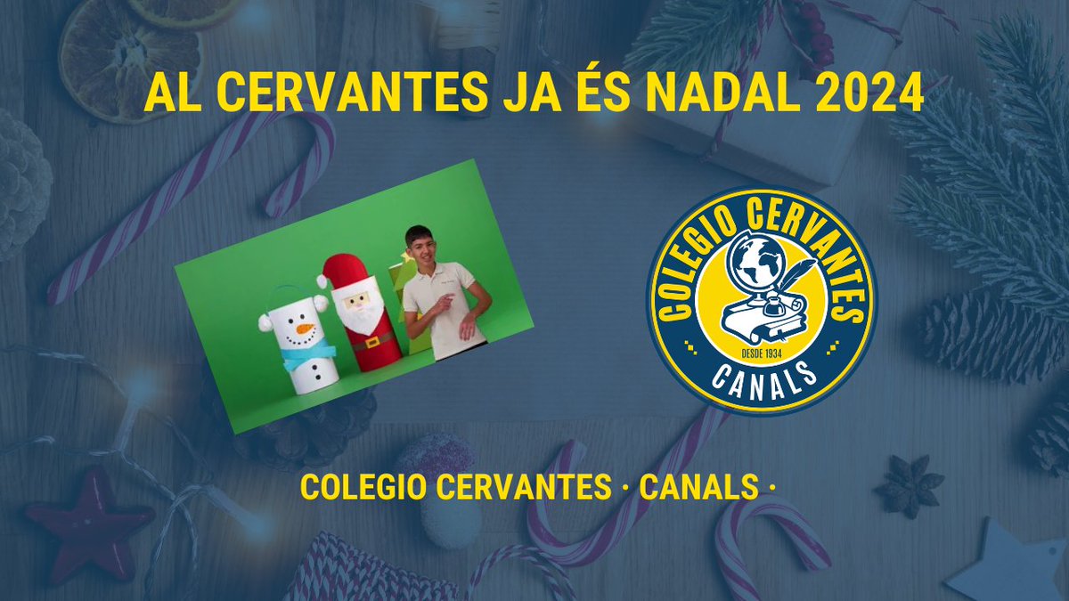 CanalsCervantes's tweet photo. ¡Ya falta poco! El jueves 20 de diciembre, a las 20:30, será el estreno mundial de la nueva entrega de "Al Cervantes ja és Nadal 2024".
¡No te lo pierdas! ¡Dale click al enlace!
👉 https://t.co/K1WYYp0e2A 👈

 962 240 286
 info@colegiocervantescanals.com
 https://t.co/utp6yC9rui https://t.co/fwlCpzviMW