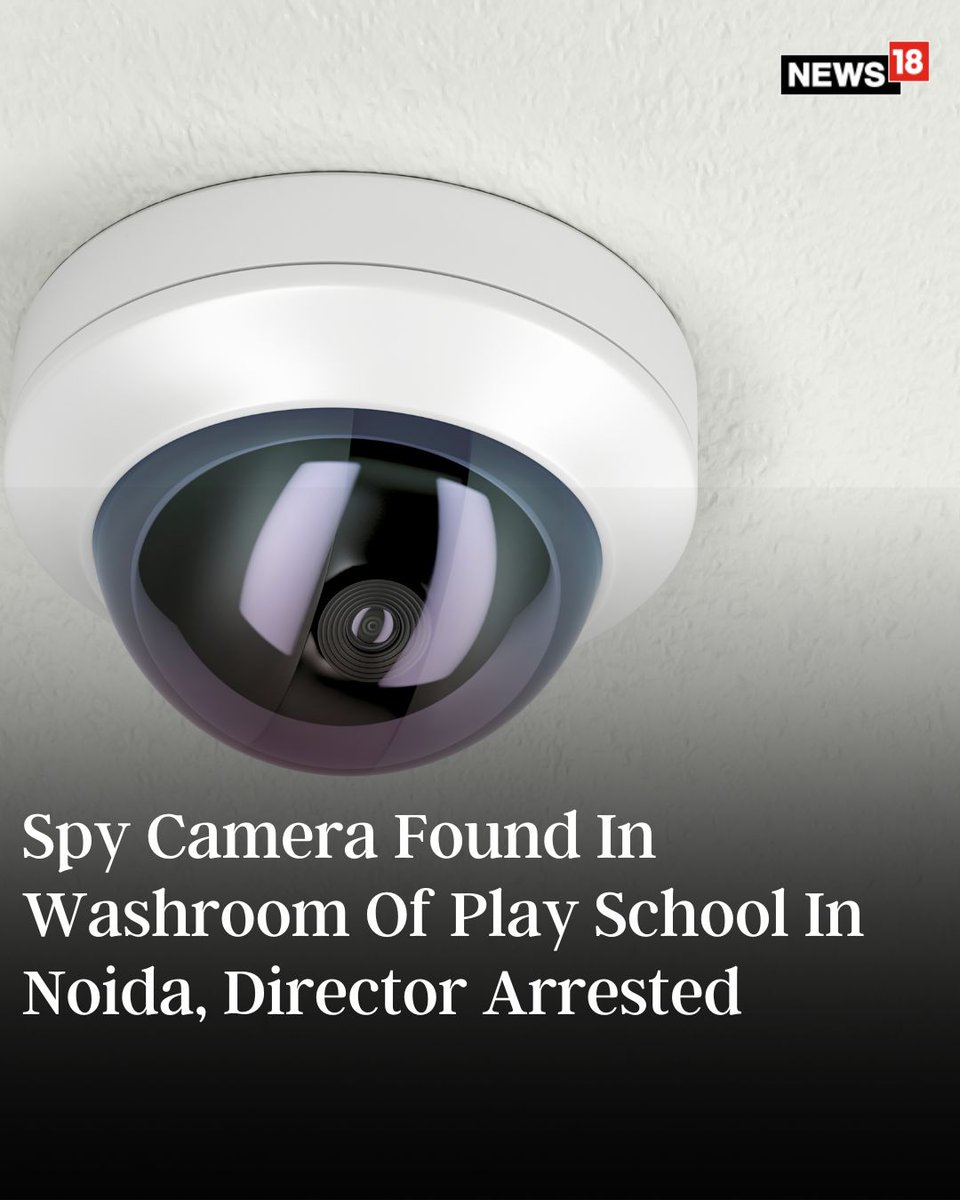 CNNnews18's tweet image. During interrogation, the school director admitted to ordering the spy camera online and installing it inside the bulb holder

#SpyCamera #LearnWithFun #Playschool #Noida #Harassment #Viral 

news18.com/india/spy-came…