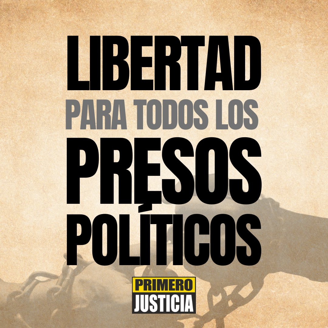 Pr1meroJusticia's tweet photo. Hoy, se cuentan tres familias más enlutadas como consecuencia de las violaciones a los derechos humanos del régimen de Nicolás Maduro. 

Muchos de los presos políticos en Venezuela están diagnosticados con patologías crónicas y otros se han enfermado dentro de los centros de reclusión por las condiciones insalubres, el poco acceso a la alimentación y el nulo acceso a la salud. 

El Estado venezolano tiene la obligación legal y constitucional de garantizar el derecho a la vida y la salud de las personas que están bajo su custodia, exigimos que esto sea respetado. 

Desde Primero Justicia enviamos nuestras más sinceras condolencias a la familias González, Martínez y Álvarez y le reiteramos a todo el país que nuestra lucha continuará hasta lograr la libertad de todos los presos políticos en Venezuela. 

#LibertadParaTodosLosPresosPoliticos