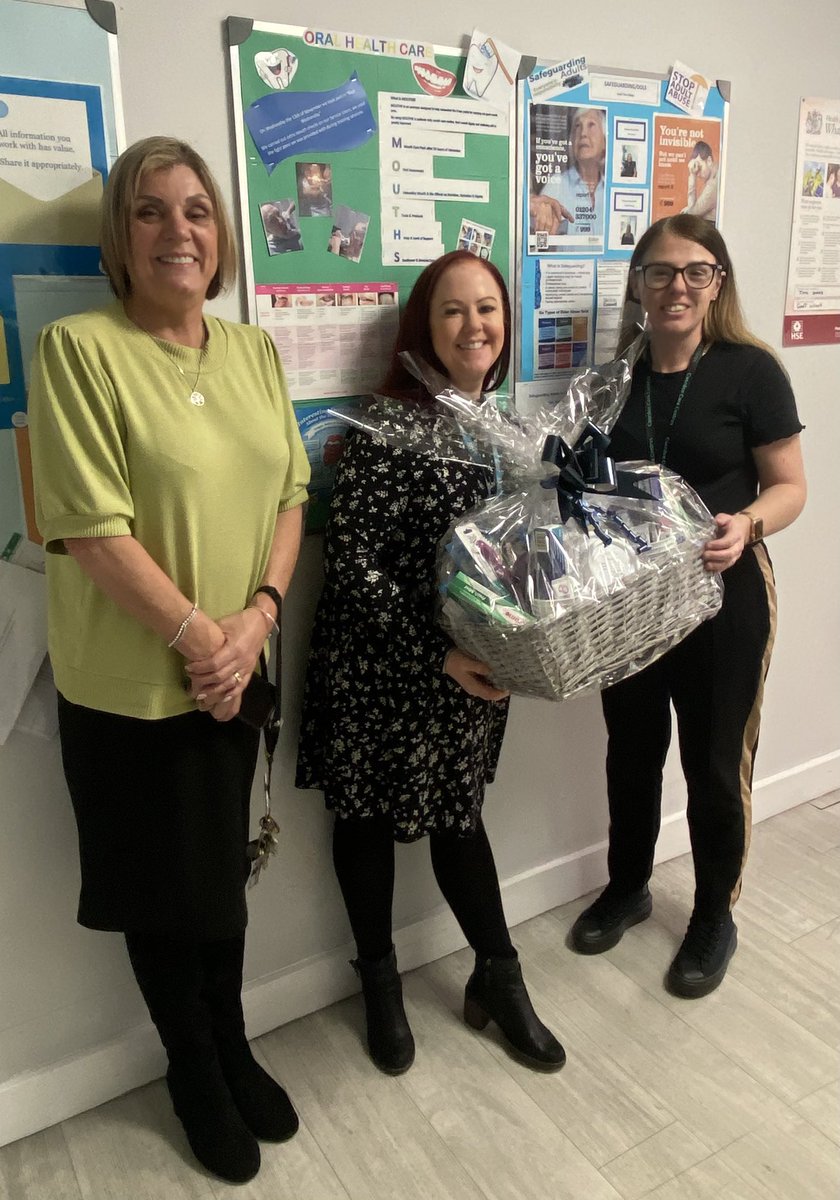 Big congratulations to Sam and Tina at Swallowfield Gardens nursing home who won our oral cancer awareness month competition. Your  display is fabulous and it highlights good mouthcare to staff, residents and visitors. <a href="/boltonnhsft/">Bolton NHS Foundation Trust</a> <a href="/PH_Bolton/">Public Health Bolton</a> <a href="/boltoncouncil/">Bolton Council</a> <a href="/Mandymop1/">Mandymop</a>