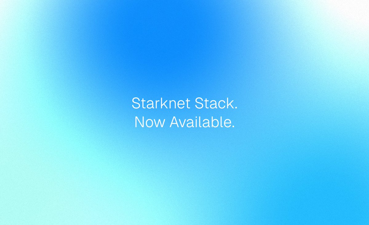 The Starknet Stack is now available.
It's ZK.
And it doesn't cost a fortune.

A lot of ZK solutions will charge you $0.005 per transaction. That sounds low, but at these costs, your simple payments chain doing 10 TPS will cost you $129,600 a month. Yes, A MONTH.

Well, there's