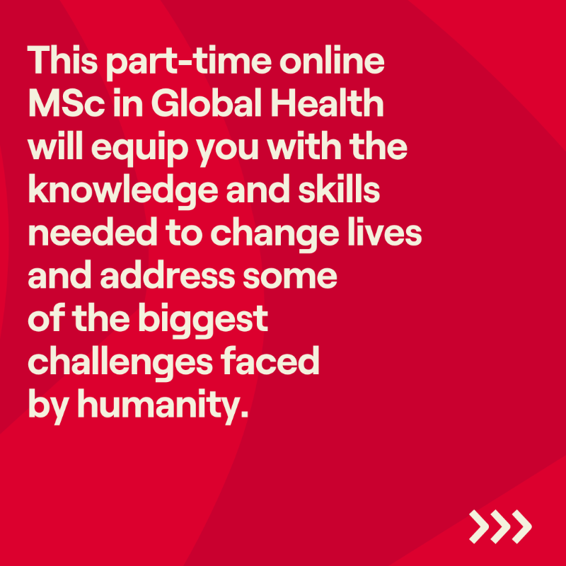 LSTMnews's tweet photo. Our MSc in Global Health will equip you with the competencies and key analytical, technical and practical skills that global health organisations need, and provide you with relevant and up-to-date knowledge to directly support ongoing global health efforts in a range of settings.