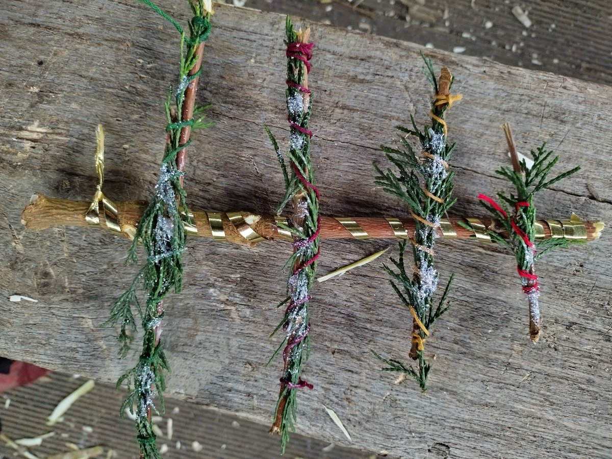 Our Forest School teacher, Mrs Madgett, has been supporting students’ social communication skills with a carving workshop where they used bushcraft knives, and practised their carving techniques to make feather sticks, a broom, charcoal pencils &amp; some Christmas tree decorations.