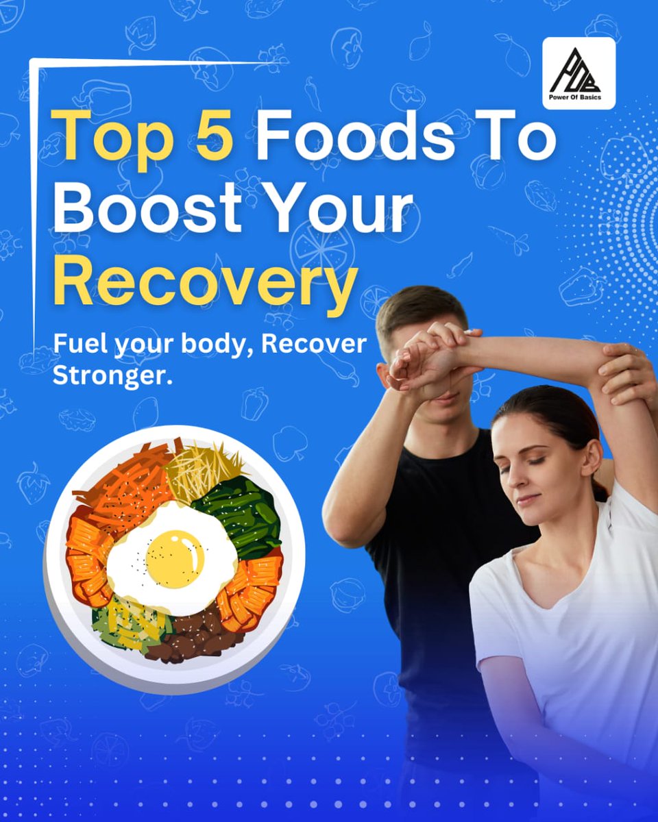 pobfit's tweet photo. Want to recover faster?
Add these top 5 superfoods to your diet:
1️⃣ Eggs
2️⃣ Bananas
3️⃣ Salmon
4️⃣ Greek Yogurt
5️⃣ Spinach
Fuel your body with the right nutrition to train harder and recover faster!
#powerofbasics #pob #pobfit #pobathlete #pobworld #pobcoach #fitness https://t.co/AgvazvbbnL