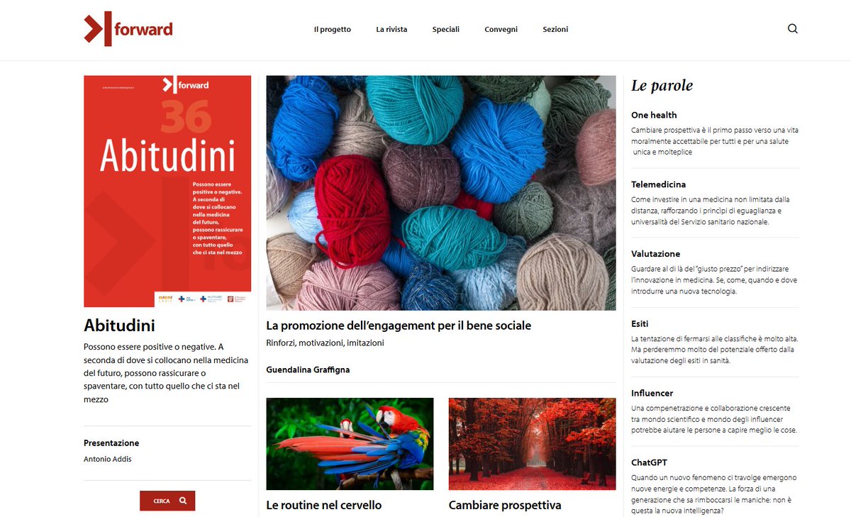 forwardRPM's tweet image. Anche il quarto numero dell'anno - dedicato alla parola abitudini - è online!
Un bellissimo numero da leggere durante le feste, con i contributi di @entropiapura, @sandrogalea, @giagal72, @stemagno74 e non solo. Al centro una sorpresa per i più piccoli!
Buone feste 🎄🥂🎉