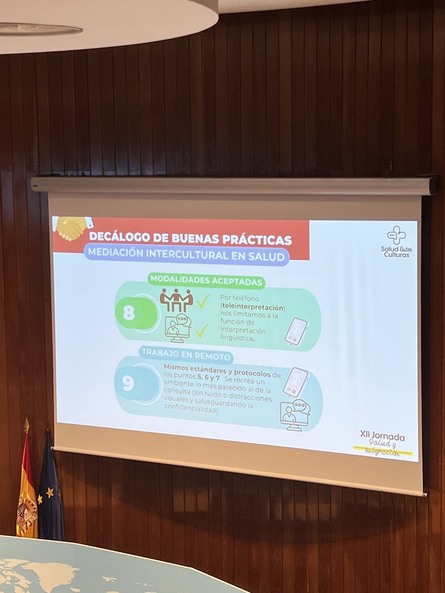 Salud_Culturas's tweet photo. Nuestros compañeros Layla Bellach @laaayBK y Serigne Fall @Serigne90255611, intérpretes y mediadores interculturales de SEC, nos hablan sobre el curso de mediación y el decálogo de buenas prácticas, ambos financiados por @SEstadoMigr del Ministerio de @inclusiongob. https://t.co/0Nnm2x5dNb