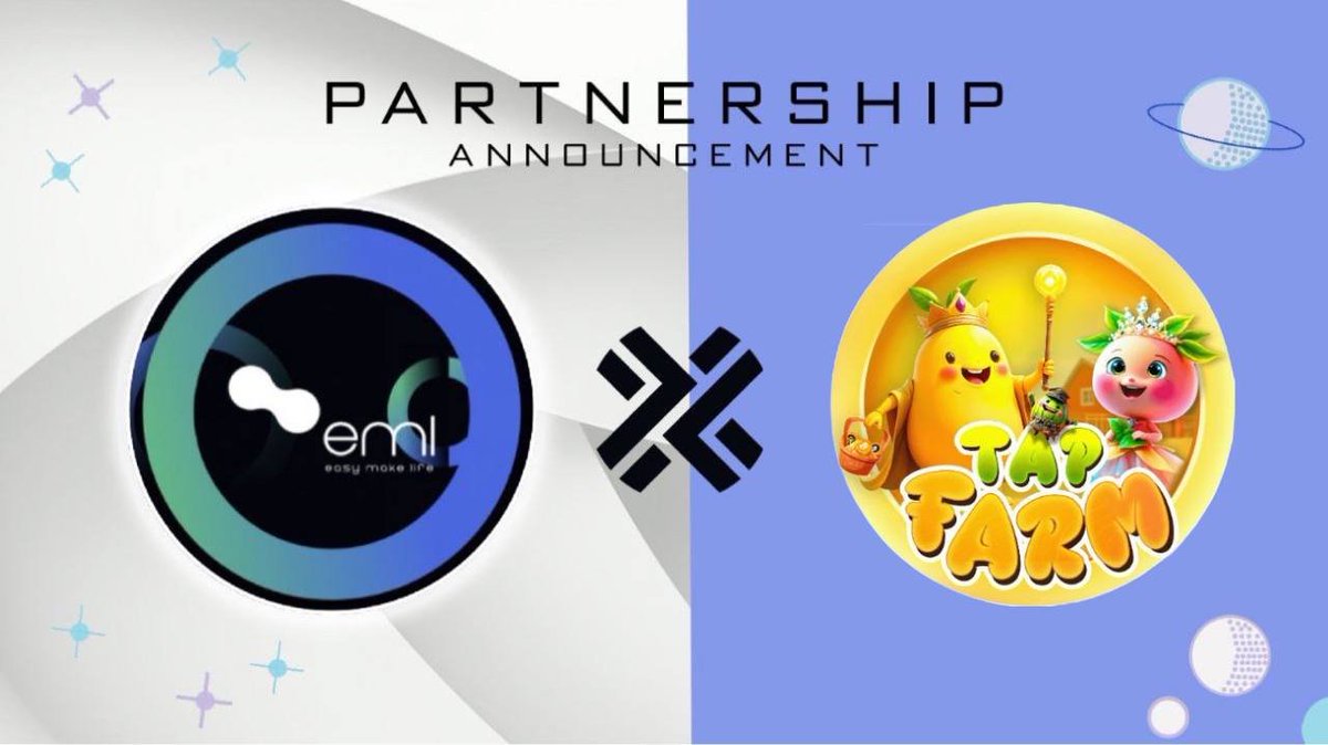 EML protocol (@emlprotocol) on Twitter photo We are happy to announce partnertship with <a href="/TapFarmofficial/">Tap Farm Official</a> 🥳
Tapfarm is the first Tap-to-Earn game on BNB Chain, offering a unique blend of fun and farming. Players tap, harvest, and earn real rewards—the more you tap, the more you grow! 🌱
Let’s join! 🤝
#EML #TapFarm #Web3 We are happy to announce partnertship with <a href="/TapFarmofficial/">Tap Farm Official</a> 🥳
Tapfarm is the first Tap-to-Earn game on BNB Chain, offering a unique blend of fun and farming. Players tap, harvest, and earn real rewards—the more you tap, the more you grow! 🌱
Let’s join! 🤝
#EML #TapFarm #Web3