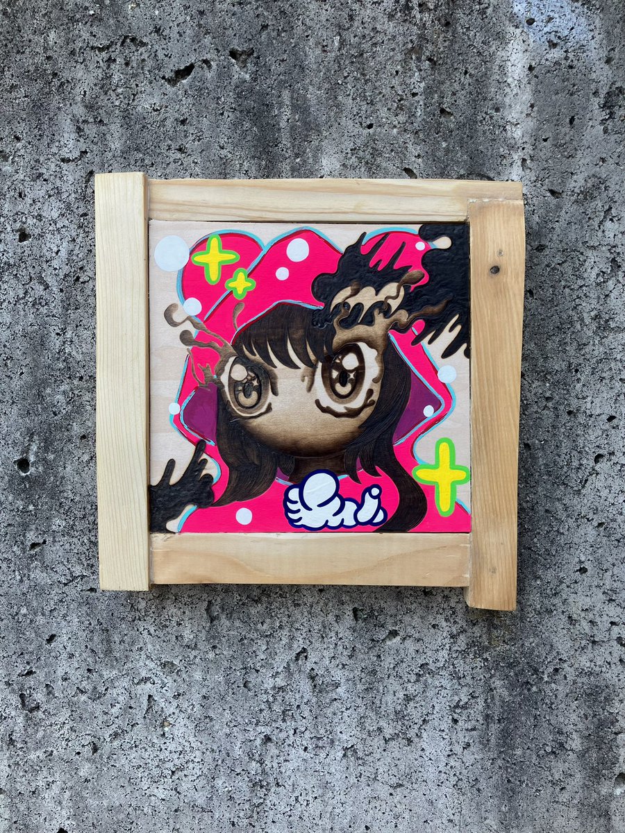 heiryu12's tweet photo. 【パジャマがーる】
257×228mm
焼き絵、アクリル絵具
#art
#phyrography
#woodburning
#焼き絵
#ウッドバーニング
#ryuheiyoshida
#吉田琉平 https://t.co/hvFlexDOCu
