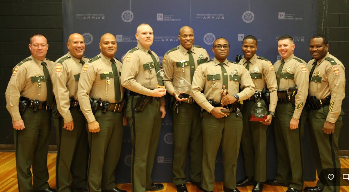 Several @thpmemphis Troopers were awarded by <a href="/TNHSO/">Tennessee Highway Safety Office</a> for their enforcement efforts for 2024.