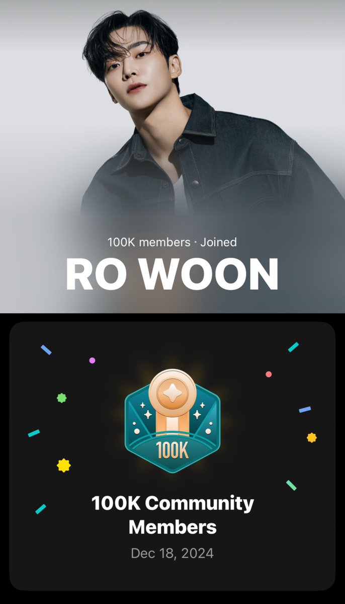 ROWOON_TH's tweet photo. 241218 🎉 วันนี้ Weverse ของโรอุนมีเมมเบอร์ครบ 1 แสนคนแล้วค่ะ 🤩

สามารถติดตามโรอุนบนวีเวิร์สได้ที่นี่ https://t.co/7rgaTdr8hJ หรือเสิรชชื่อ Rowoon ได้เลยค่ะ …มาน้อยแต่มาน้าาาา🤭

#로운 #ROWOON #ロウン #โรอุน https://t.co/WtdUVwSoLe