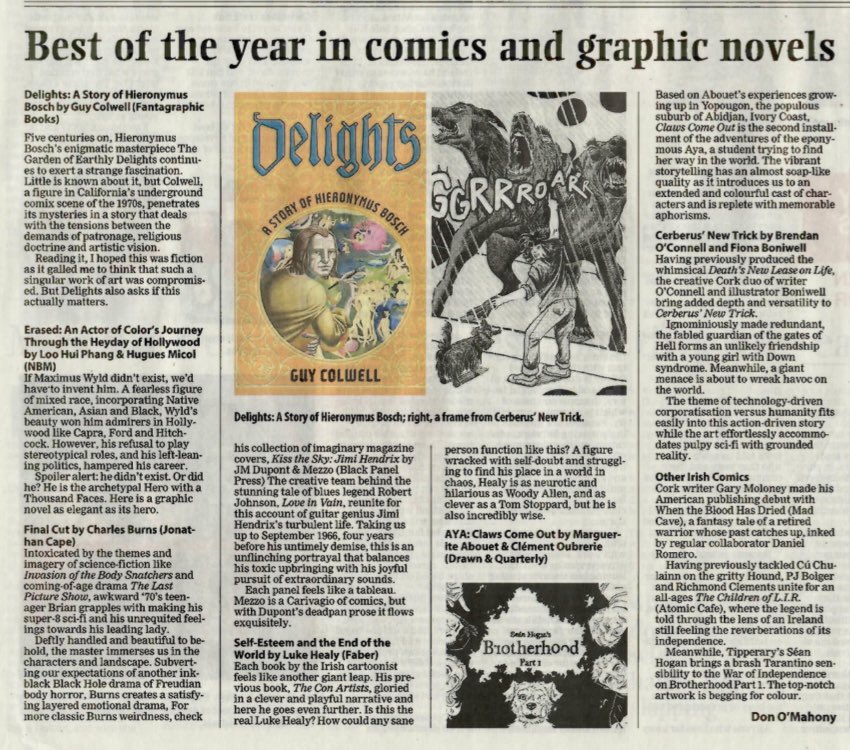 Gary Moloney (@m_gearoid) on Twitter photo Delighted to see When the Blood has Dried featured in <a href="/TheDonOMahony/">Don O'Mahony</a>’s Best of the Year in Comics and Graphic Novels in yesterday’s <a href="/irishexaminer/">Irish Examiner</a>. Delighted to see When the Blood has Dried featured in <a href="/TheDonOMahony/">Don O'Mahony</a>’s Best of the Year in Comics and Graphic Novels in yesterday’s <a href="/irishexaminer/">Irish Examiner</a>.