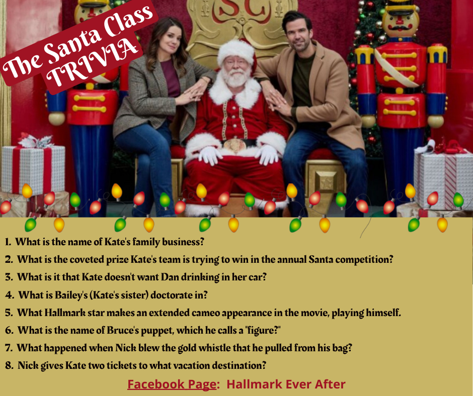 RomComReview1's tweet photo. #TheSantaClass with #KimberleySustad and #BenjaminAyres is a fun movie!  Here are some trivia questions for you--let me know how well you do! (ANSWERS ARE IN THE COMMENTS).

#CountdownToChristmas #HallmarkMovies #ChristmasMovies https://t.co/RAviTCJ33K