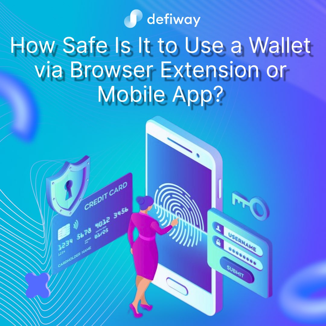 💼 How Safe Is It to Use a Wallet via Browser Extension or Mobile App? 🔐  The security of a crypto wallet is one of the most critical concerns for  every user.