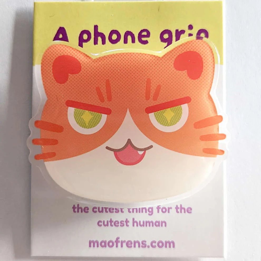 mushroomyhouse's tweet photo. A phone grip with cattitude >:3 https://t.co/5oYld7y1gN