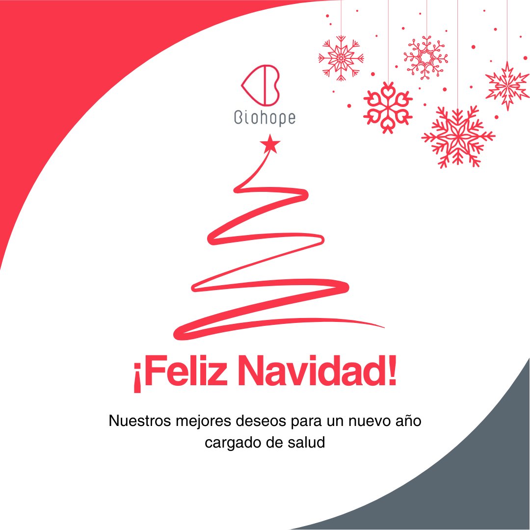 Desde Biohope os deseamos una feliz Navidad, nuestro objetivo para el nuevo año es seguir innovando para impactar de manera positiva en la salud de las personas #navidad