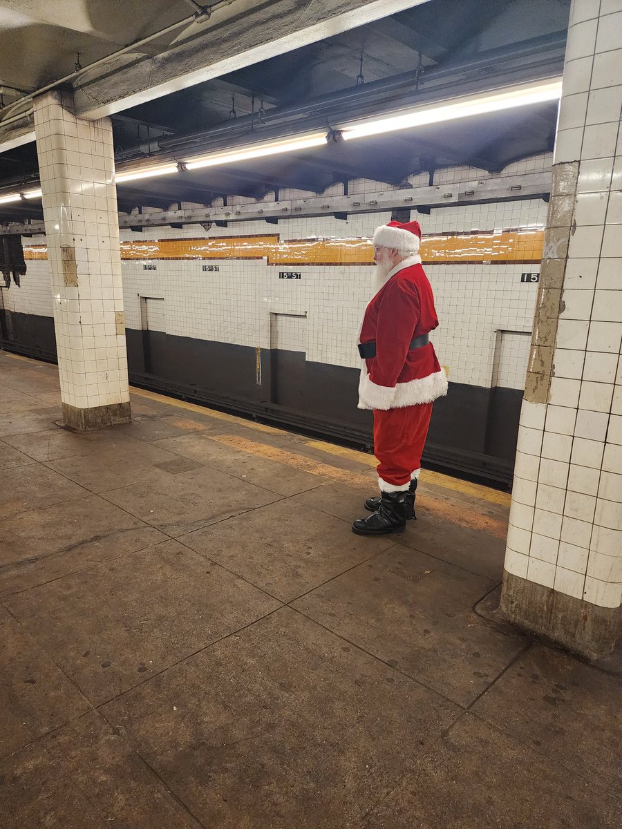 Even Santa has to get to work, bruh.