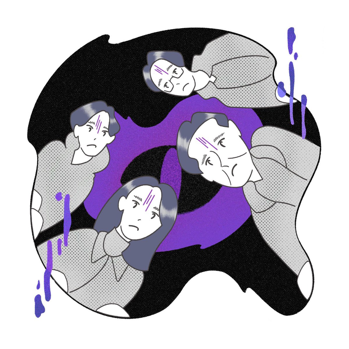 maedavic's tweet photo. イラストレーション担当しています。
『 2024年ベストホラー3選 』
毒っ気まじりのキッチュパープルを基調色にしてみました。ナビゲーターは人間食べ食べカエルさん( @TABECHAUYO ) です https://t.co/TkUHEKkEln