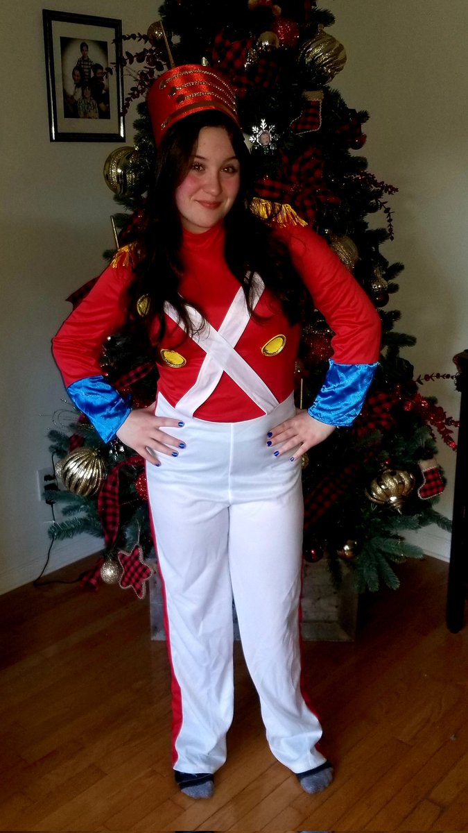 Enjoying her Christmas week at SWA to the fullest.  From ugly sweater day to xmas concert and drama play to character day today.  Soak it in my girl cuz this time goes by too fast