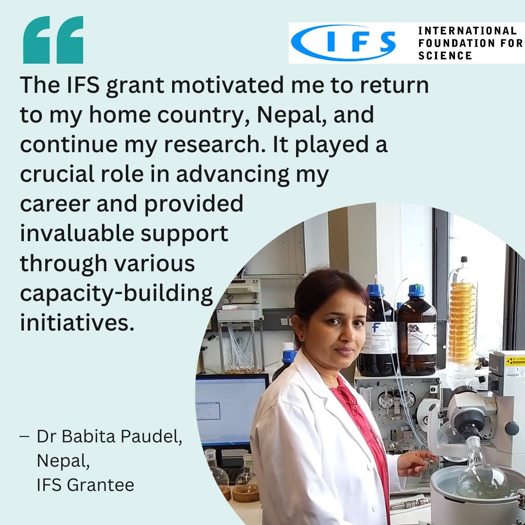 INTERNATIONAL FOUNDATION FOR SCIENCE tweet media