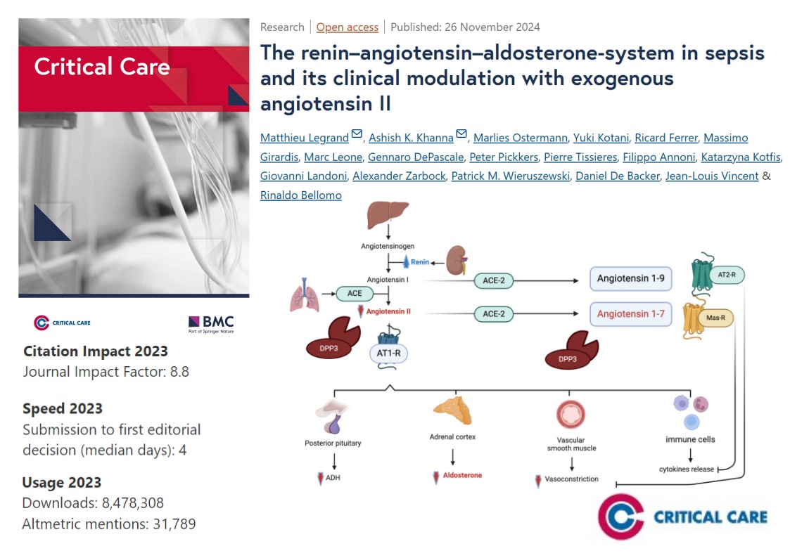 #CritCare #OpenAccess

The renin–angiotensin–aldosterone-system in sepsis and its clinical modulation with exogenous angiotensin II

Read the full article: ccforum.biomedcentral.com/articles/10.11…

<a href="/jlvincen/">Jean-Louis Vincent</a> <a href="/ISICEM/">ISICEM</a> #FOAMed #FOAMcc