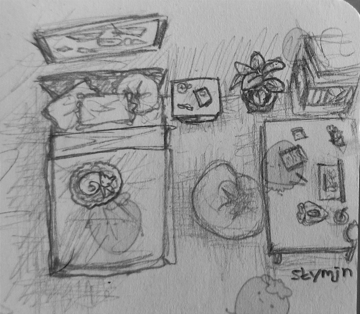 skymjn's tweet photo. quick environment study - bedroom design
no references used so it was tough to get the perspective down!
#art #drawing #sketch #digitalart #environmentbuilding #traditional https://t.co/b4RuHCswLX