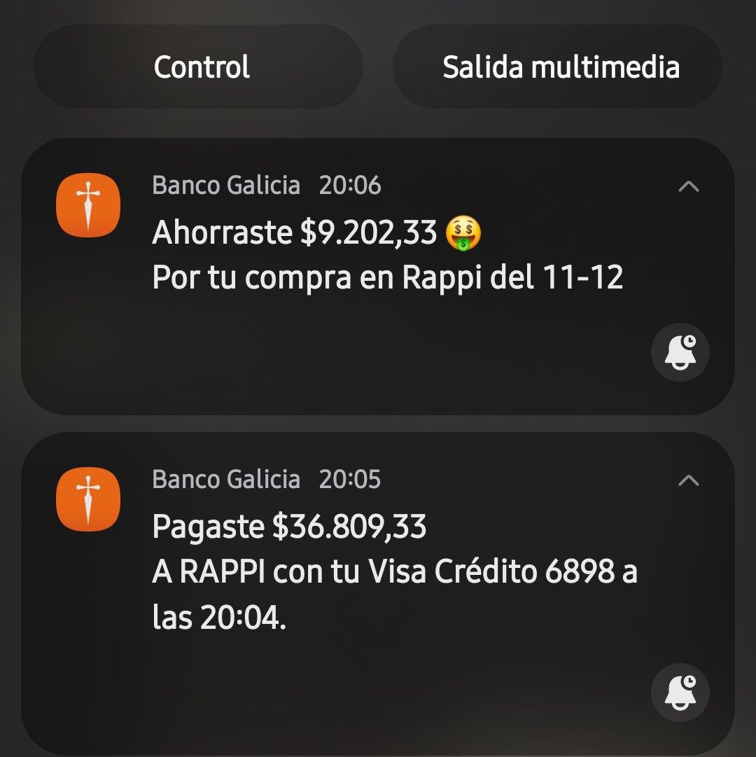 vmenditto's tweet photo. Rappi + miércoles 🍓🧈🥩🥓🍳🍞🍌🌽🍉🍏🍘🥟🍱🍟🥘🍔🥙🍣🥮

✔️ 20%/ 25% descuento pagando con Galicia x mes Visa en todo Rappi los días miércoles (el reintegro se realiza e la caja de ahorro del titular en el acto )
Tope : $10000 • $15000 respectivamente

✔️ 30% reintegro BNA
tope $20000 x mes
10% descuento Astropay en Turbo
tope $7000 x mes

El mejor día para pedir ya sea delivery o supermercado 💪