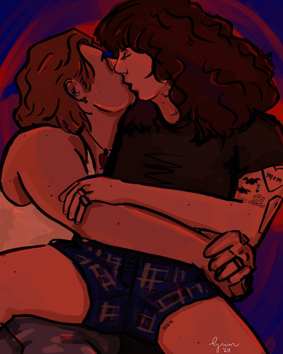 lovey dovey steve and eddie 🖤

#steddie