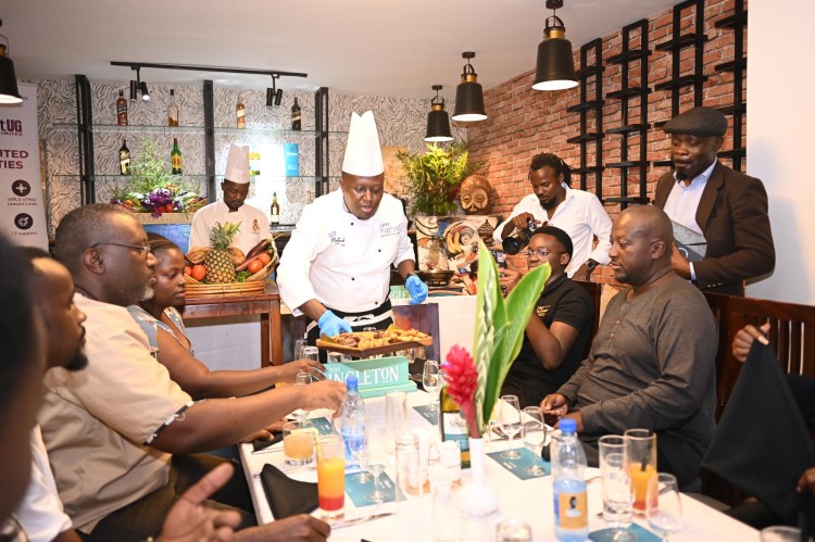 PivotMediaUg's tweet photo. Last night, Chef Raphael treated Kampala foodies to a live culinary masterclass at Emin Pasha Hotel, blending organic ingredients, bold flavors, and the smooth Singleton single malt whisky. Ready for Dinner in the Dark tomorrow? Don’t miss this Singleton Moment! 
#PivotPR https://t.co/5GEPecV9cG