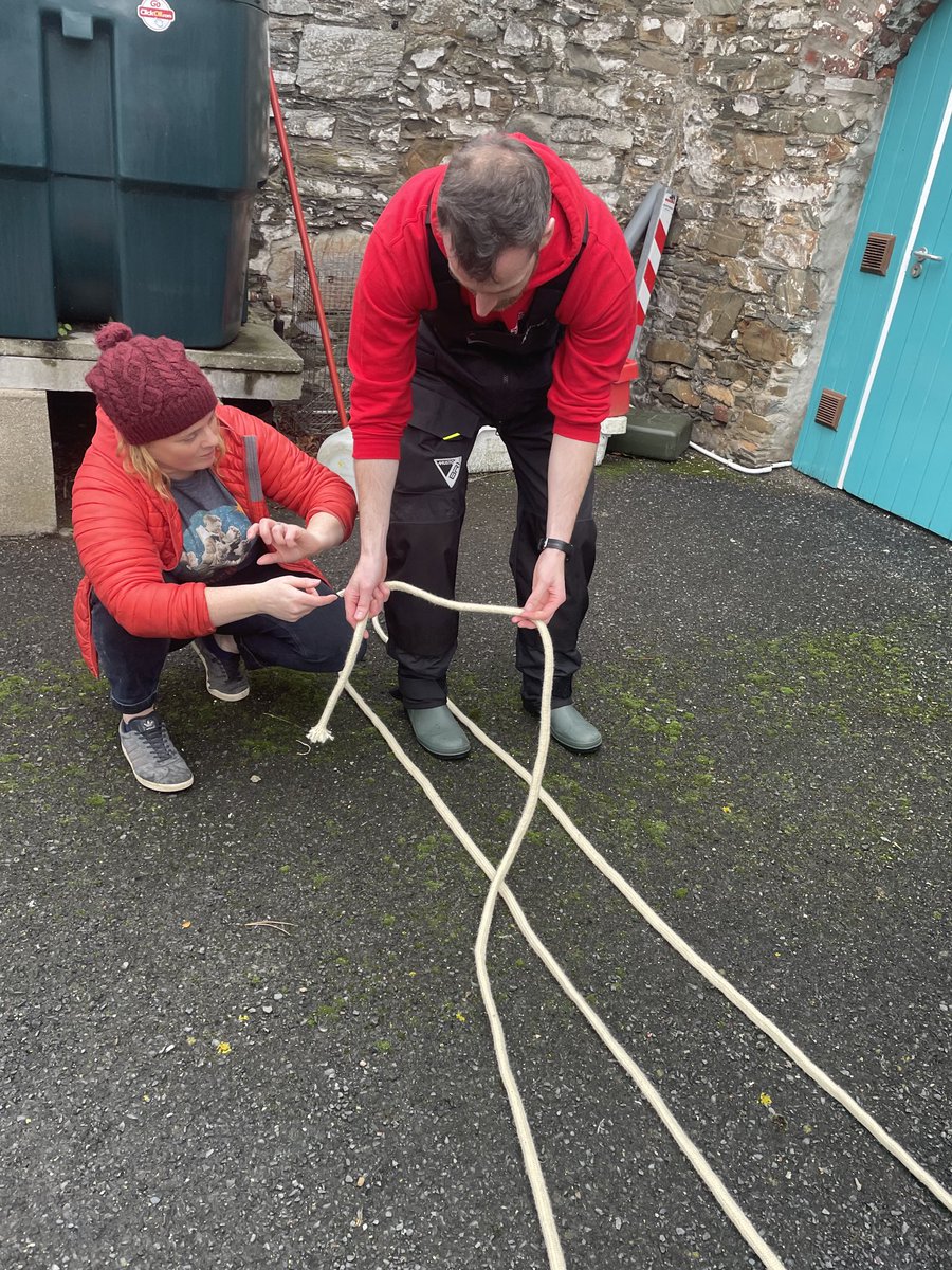 Brushing up on marine knots before Fridays deployment