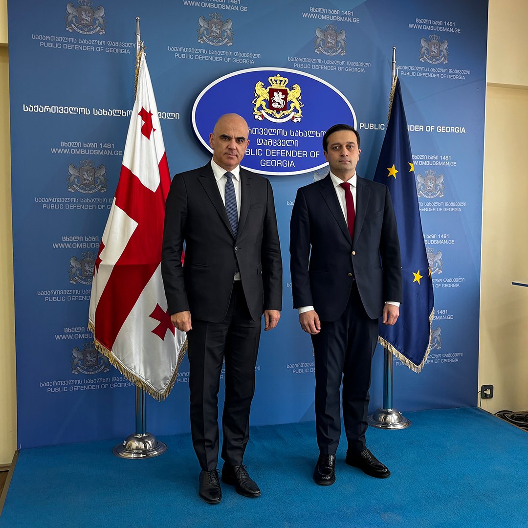 Very interesting meeting with <a href="/Ombudsman_Geo/">Ombudsman of Georgia</a>. Your work is essential for the transparency of investigations on alleged police violence and unjustified detention. @CoE will play its role <a href="/ECHR_CEDH/">ECHR CEDH</a> <a href="/CoE_CPT/">CPT</a>
