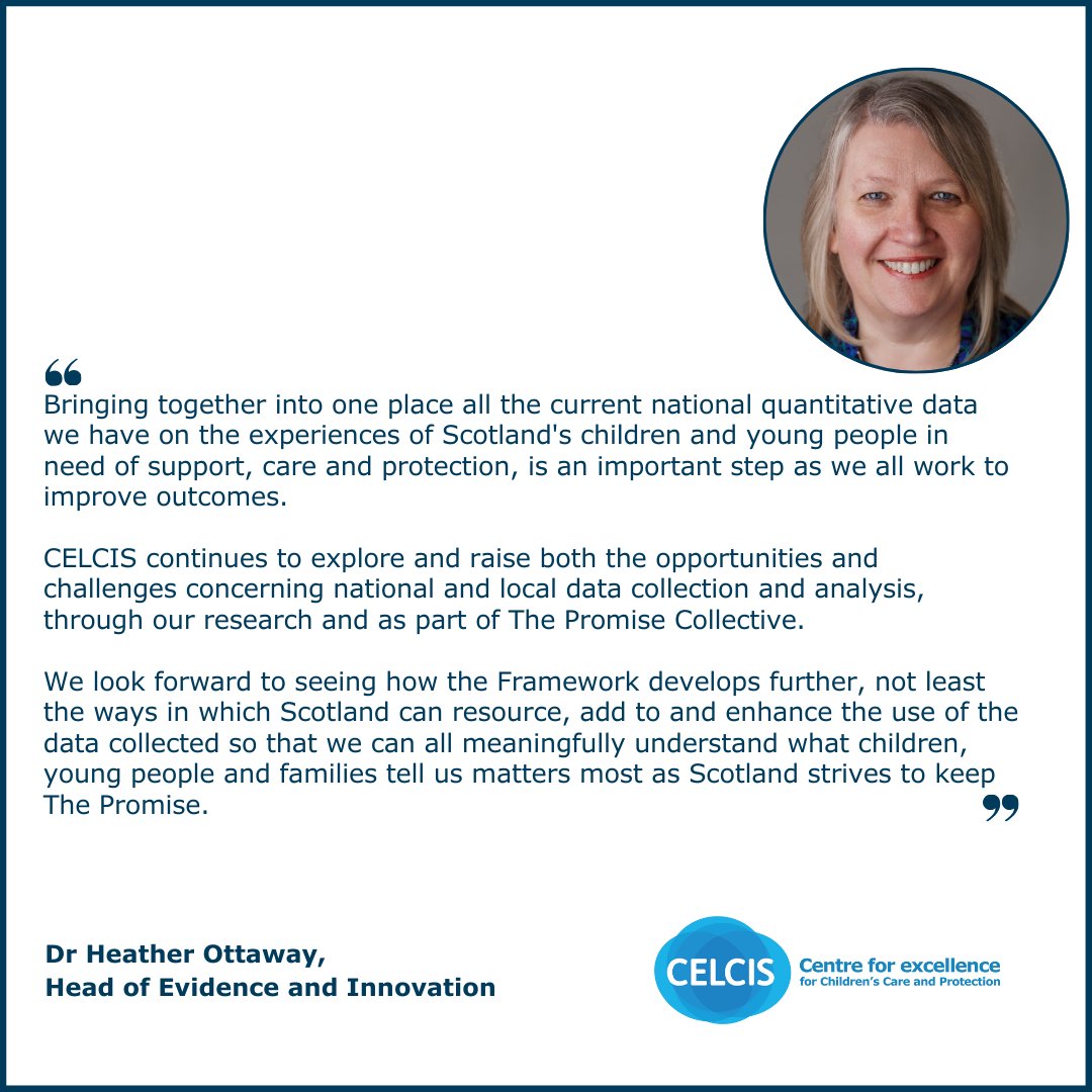 CELCIS welcomes the publication of The Promise Progress Framework today. Find out more about this framework created by The Promise Scotland, the Scottish Government and COSLA: buff.ly/3Dlg4IZ