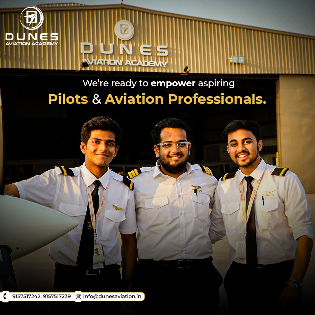 DunesAviation's tweet photo. Take off towards your dream career! ✈

At Dunes Aviation Academy, we shape future pilots and aviation experts with world-class training and guidance.

#DunesAviation #FlyWithDunes #pilotjourney #dunes #AviationDreams https://t.co/0YgM2Rl5WQ