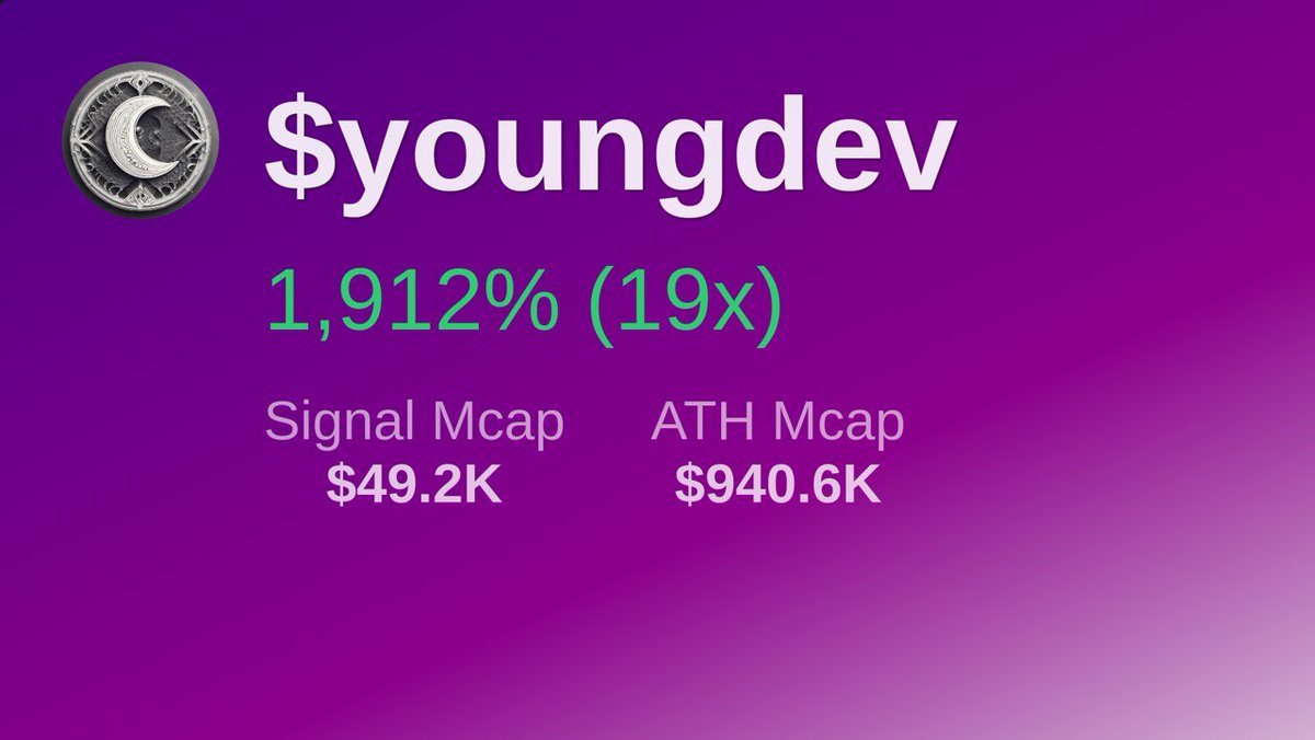 Nicely done

7tTMQNtJ8X1RFPy9CBeggVWvJk6DHk6HNvecr5Ndpump

t.me/SolTradingBot?…

#YOUNGDEV