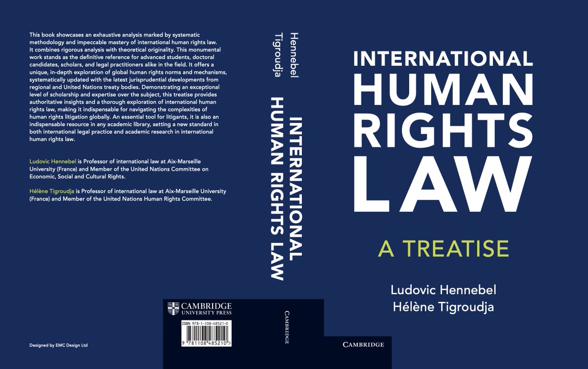 💥💫💥 After a full year of intense and challenging academic writing, I am deeply emotional to receive today the proofs + coverpage of two monographs to be published at the beginning of 2025: my @HagueAcademy course of July 2023 (Brill) and our Treatise of IHRL by <a href="/CUP_Law/">Cambridge University Press - Law</a>