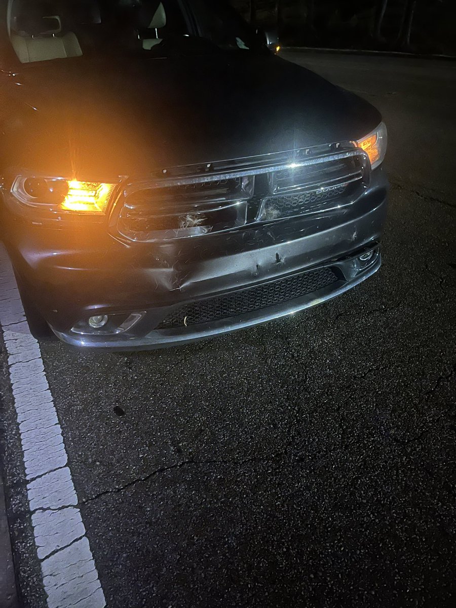 DonMarkJ's tweet photo. I’ve killed two deer.
Ashton has killed two deer.
Now, our Dodge Durango has killed two deer!
#everyoneisok #notdrivable #rudolph #wishhedofhadarednose #fourpointer https://t.co/2TozKZH8jY