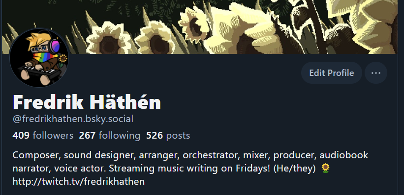 Just another reminder that I am essentially no longer on this hellsite. Find me over on bluer skies.