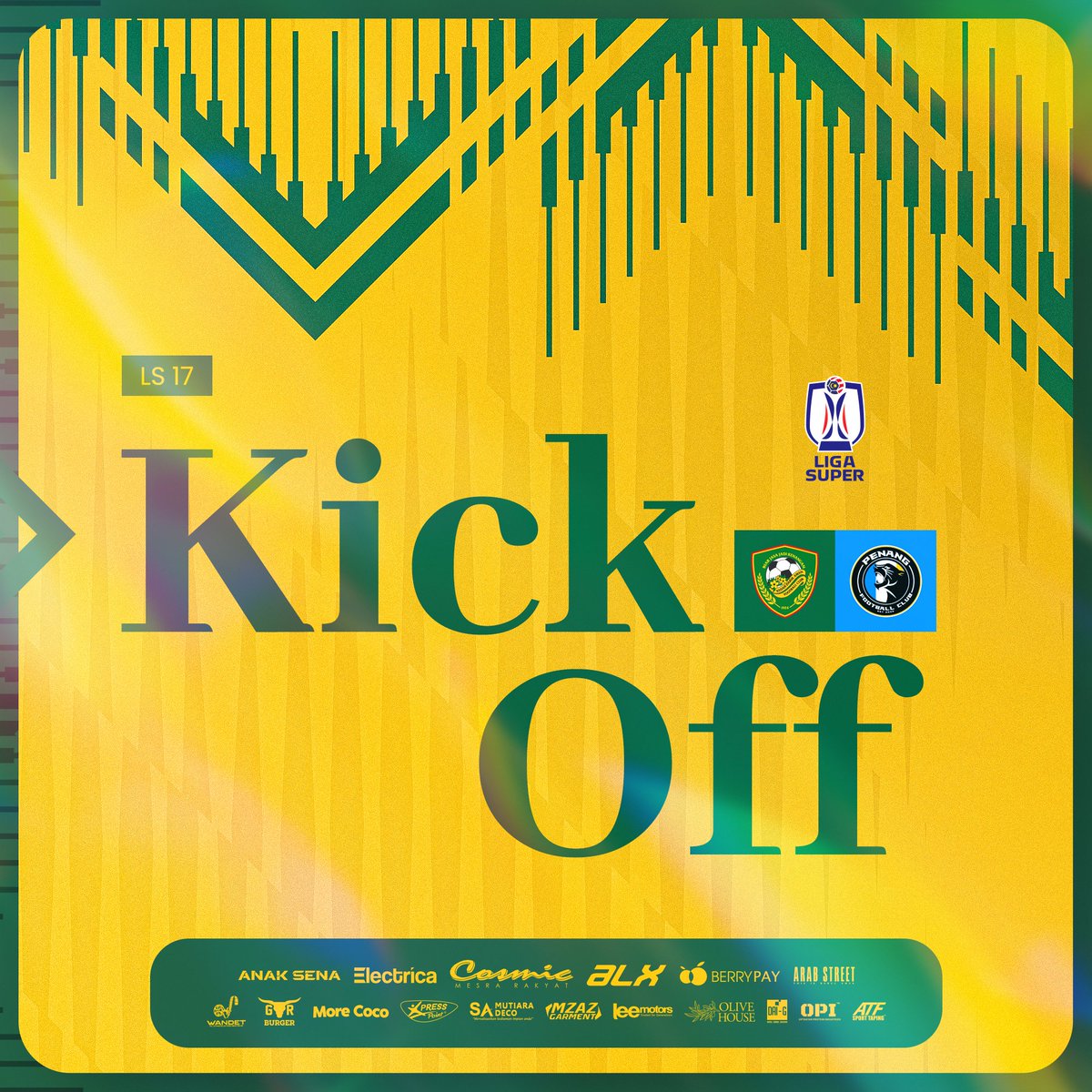 kda_fc's tweet image. ⚔ KICK OFF ⚔

1’ KDA FC 0 - 0 PENANG FC

#KDAFC #LigaSuper2425 #LS17 #KDAPEN