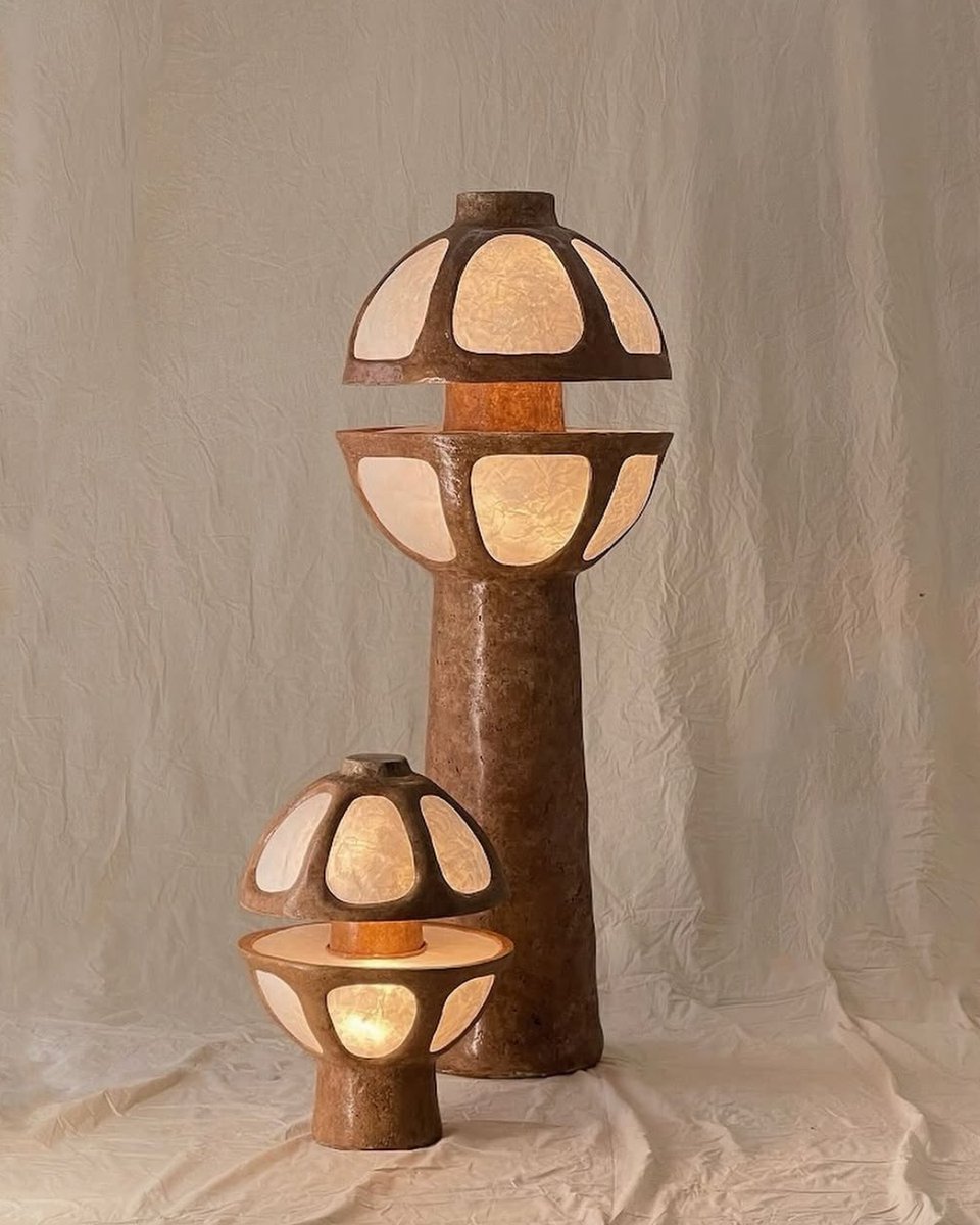 designwantedmag's tweet photo. Drawing inspiration from 19th-century paper dome observatories, this lighting collection is constructed from a biodegradable composite of shredded paper, wood shavings, and natural additives.
Lume by Joanne Odisho
#designwanted #design #lightingdesign #lightingcollection https://t.co/ZYflmLjGZq