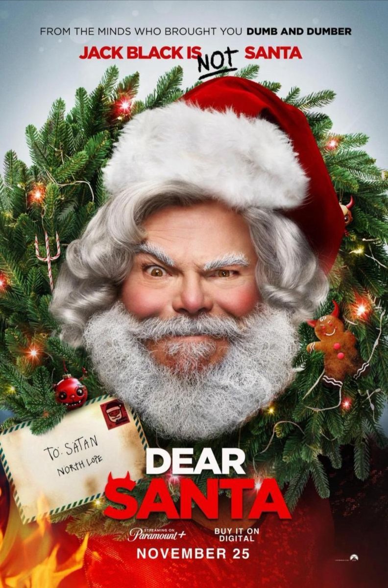 AlfonsGorina's tweet photo. Estrenes: #DearSanta #QueridoSanta a @SkyShowtime
Tenia ganes de reviure les comèdies dels Farrelly, encara que sigui per separat (un al guió, l'altre dirigint), i encara que sigui nadalenca i familiar (per tant bastant més light). Jack Black ho dona tot pq valgui la pena. https://t.co/H6UACs3w0S
