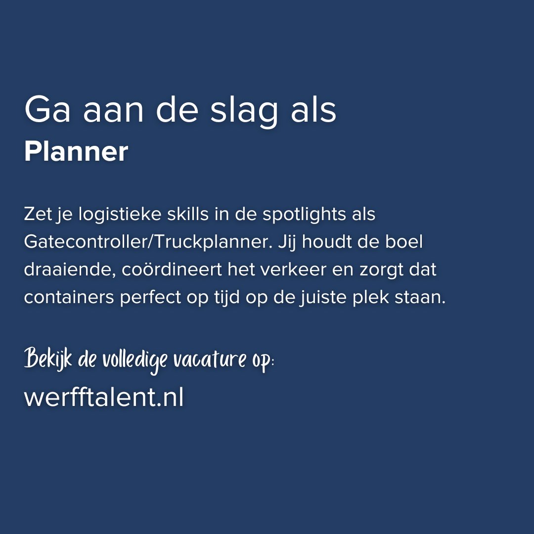 📦 Klaar om jouw planningskills te laten zien? Word Truckplanner in Kampen! Salaris: €2665-€3537.
Bekijk de vacature: werfftalent.nl/vacatures/plan…  of bel Ymie: 06 57 43 36 16. Solliciteer nu! 🚛
#transport #vacature