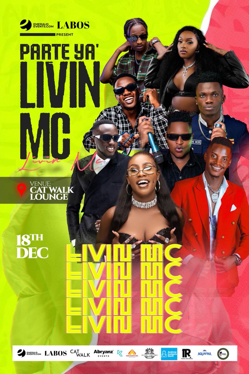 Vybzkilia's tweet photo. The wait is no more #18thDecParteYaLivin happening tonight at Catwalk Lounge. Let's come and party 🎉 https://t.co/t2y61fN0Pe