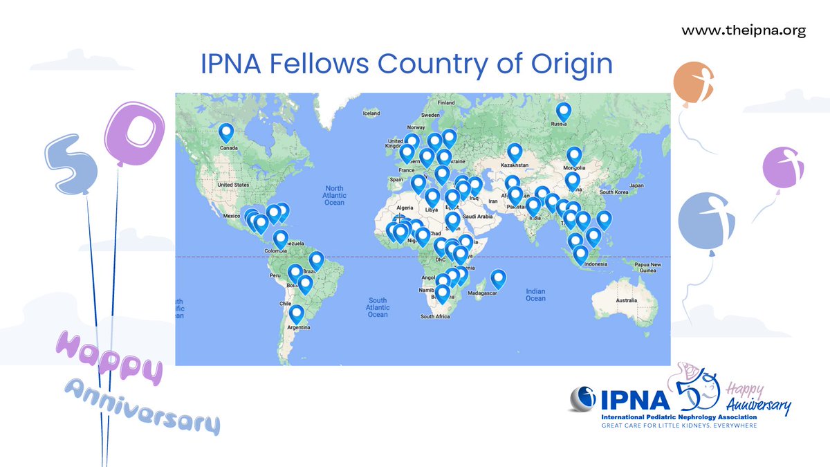 IPNA_PedNeph's tweet photo. 🌍 Marking 50 Years of IPNA’s Journey!

Did you know?🌟

Since the inception of the program in 1990, 300 IPNA Fellowship grants have been awarded to junior colleagues, fostering the development of pediatric nephrology around the globe.

#pedneph #IPNA50 #anniversary #community https://t.co/JZ6XTJSE7l