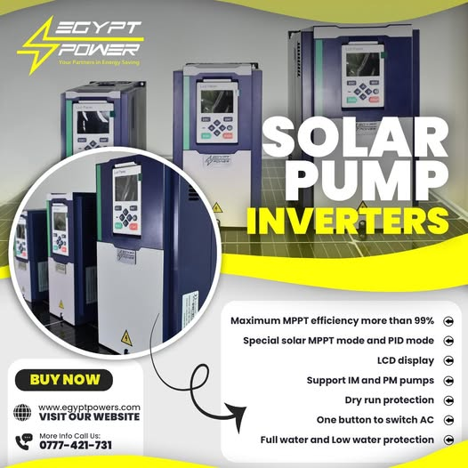 Egypt_Powers's tweet photo. 🌞 Power Your Pumps with the Sun! ⚡
Efficient | Reliable | Smart Solutions
Upgrade your water pumping systems with Egypt Power’s Solar Pump Inverters – designed for maximum efficiency and seamless performance in every environment.
🔑 Why Choose Our Solar Pump Inverters?
🌟 99% MPPT Efficiency – Save more energy every day
🌟 Solar-Optimized Modes – MPPT & PID ensure peak output
🌟 User-Friendly LCD Display – Easy operation and monitoring
🌟 Supports IM & PM Pumps – Versatile and adaptable
🌟 Dry Run Protection – Prevents pump damage
🌟 One-Button AC Switch – Simplify your energy needs
🌟 Water-Level Protection – Total safety for full or low water levels
💡 Experience the Future of Energy Saving!
☑️ Cost-effective
☑️ Environmentally friendly
☑️ Built for performance
🔗 Visit Us: https://t.co/TCHDn77yn7
📞 Call Us for Details: 0777-421-731
⚡ Egypt Power – Your Partners in Energy Saving!
💪 Power smarter. Save more.