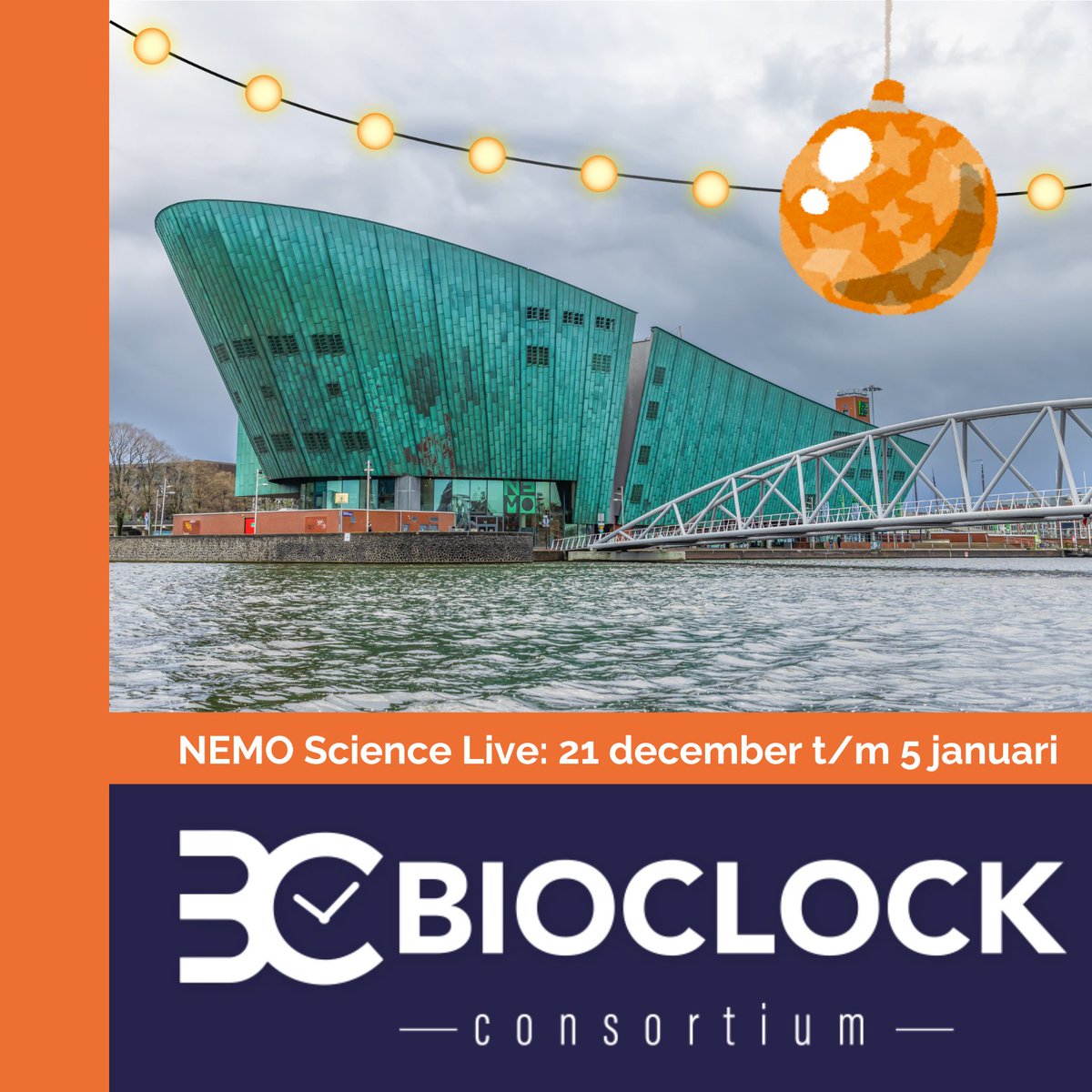 Bioklok.nl (@bioklok) on Twitter photo 🎄Heb jij al plannen voor de kerstvakantie?
Doe mee aan het onderzoek van <a href="/BioClockNL/">BioClock Consortium</a> tijdens Science Live bij <a href="/NEMOamsterdam/">NEMO Science Museum</a> ! 🔬
Wanneer: 21 dec t/m 5 jan
Voor wie: vanaf 8 jaar
🔗 Meer info nemosciencemuseum.nl/nl/wat-is-er-t…
#BiologischeKlok #ScienceLive #chronotype #BioClock 🎄Heb jij al plannen voor de kerstvakantie?
Doe mee aan het onderzoek van <a href="/BioClockNL/">BioClock Consortium</a> tijdens Science Live bij <a href="/NEMOamsterdam/">NEMO Science Museum</a> ! 🔬
Wanneer: 21 dec t/m 5 jan
Voor wie: vanaf 8 jaar
🔗 Meer info nemosciencemuseum.nl/nl/wat-is-er-t…
#BiologischeKlok #ScienceLive #chronotype #BioClock