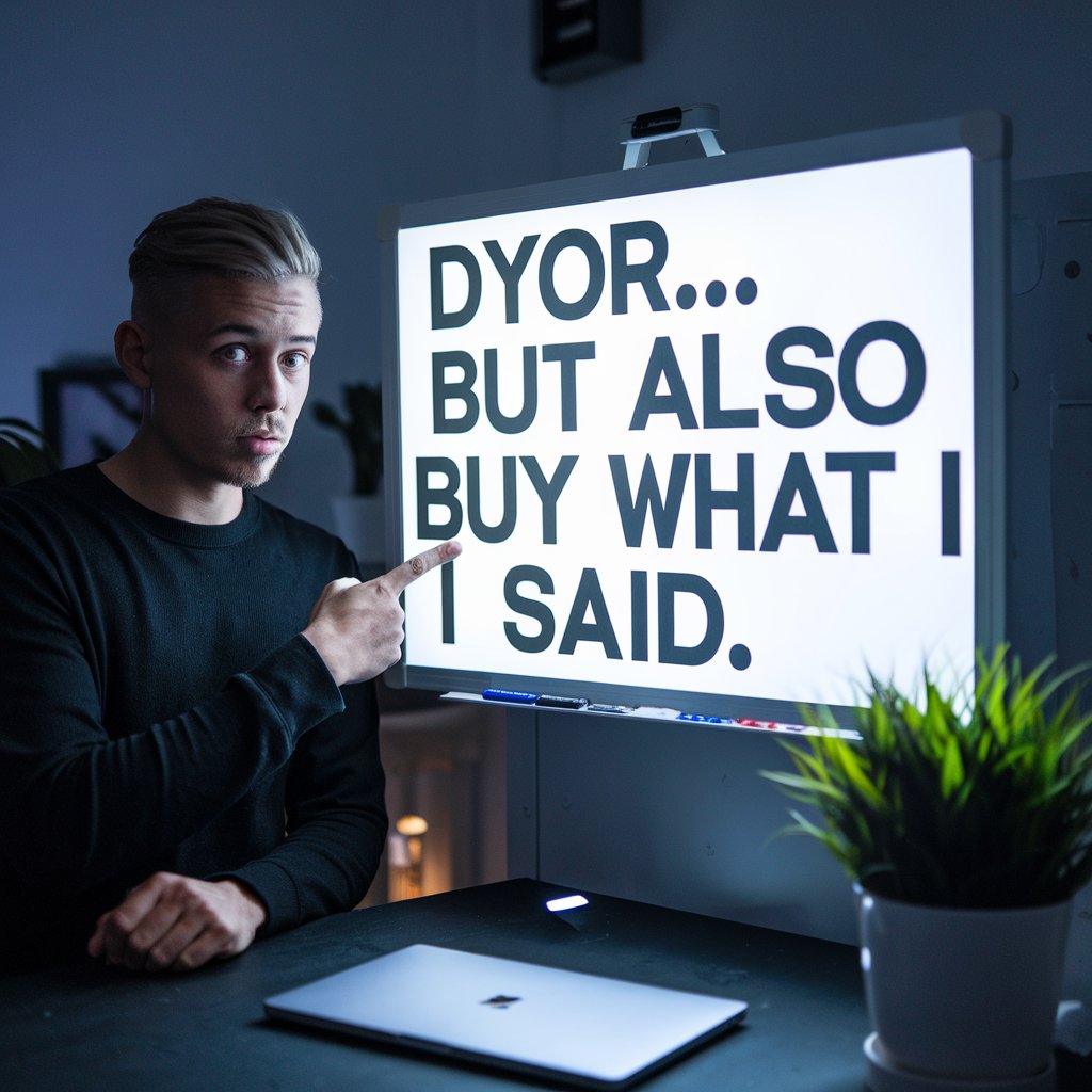 bugatsinho's tweet photo. Crypto influencers be like...
‘I don’t give financial advice’—except for their ENTIRE account 🫣.
What’s the WORST advice you’ve ever followed in crypto? Asking for my portfolio 👀👇
#CryptoHumor #CTConfessions #NFA #DYOR https://t.co/PqjjvuMwW2