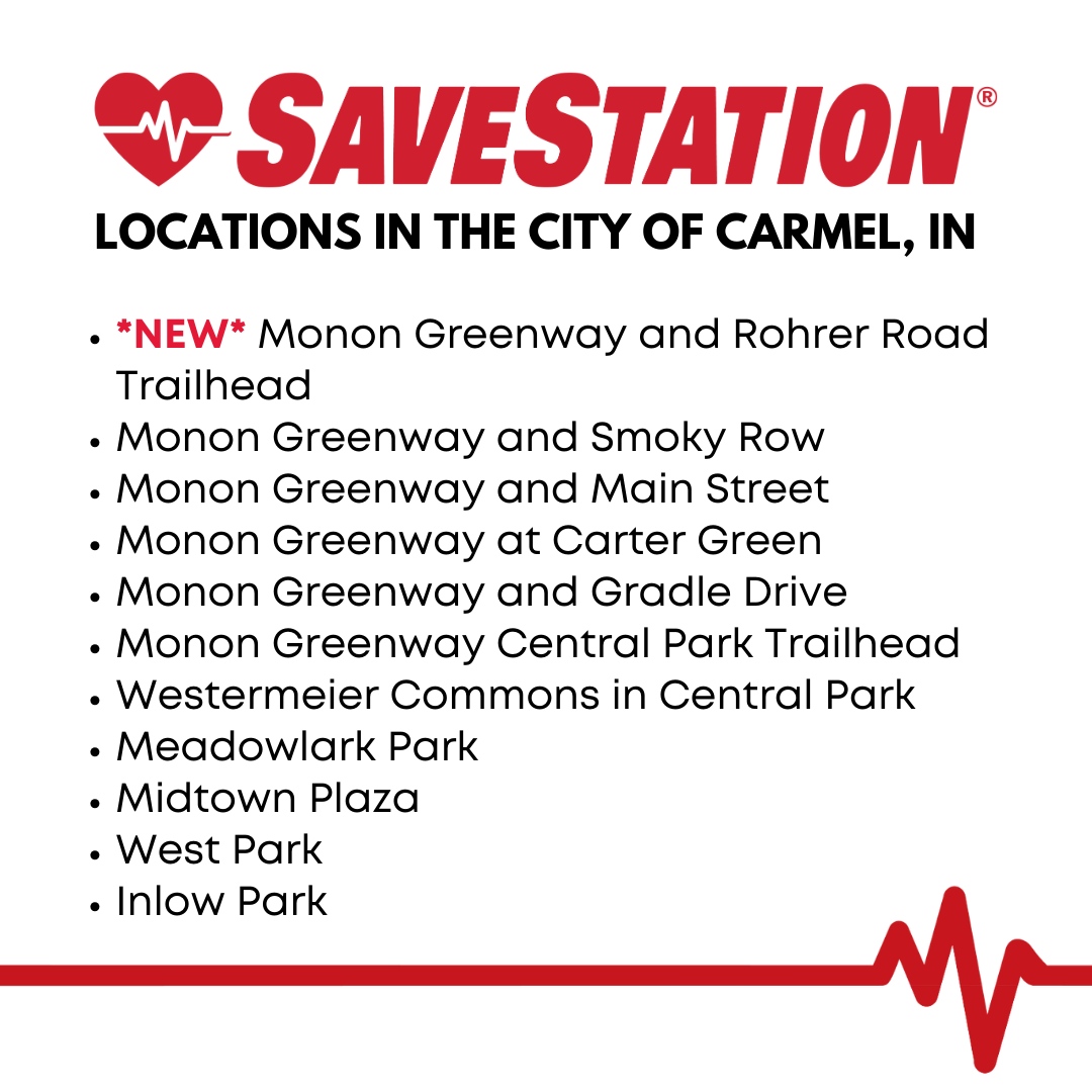SaveStation (@savestationaed) on Twitter photo The <a href="/CityOfCarmelIn/">City of Carmel, IN</a> just placed their 11th climate-controlled SaveStationĀ®, with more on their way! š
Located at Rohrer Road Trailhead and Monon Greenway, this placement was made possible thanks to generous donations from <a href="/BoltfortheHeart/">Bolt for the Heart</a> and @Orangetheory Fitness. š The <a href="/CityOfCarmelIn/">City of Carmel, IN</a> just placed their 11th climate-controlled SaveStationĀ®, with more on their way! š
Located at Rohrer Road Trailhead and Monon Greenway, this placement was made possible thanks to generous donations from <a href="/BoltfortheHeart/">Bolt for the Heart</a> and @Orangetheory Fitness. š
