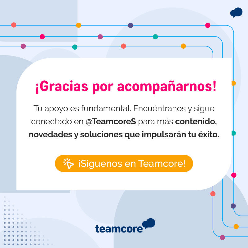 No te pierdas lo que viene👉 Síguenos en <a href="/TeamcoreS/">Teamcore Solutions</a> y mantente al tanto de todo lo que podemos ofrecerte. ¡Juntos hacia un futuro lleno de oportunidades!